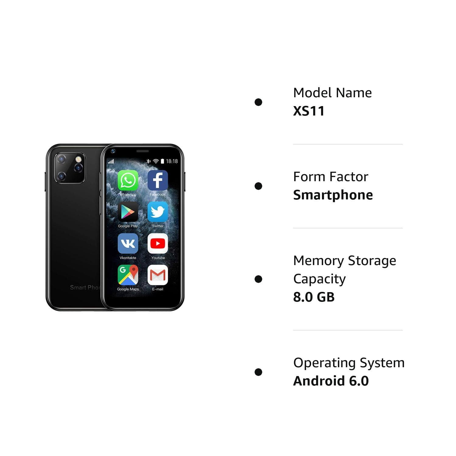 Soyes Xs11 3g Mini Smartphone 2.5inch Wifi Gps 1gb 8gb Quad Core Android Cell Phones 3d Glass Slim Body Hd Camera Dual Sim Google Play Cute ZDZ3ZLMC_FOONU