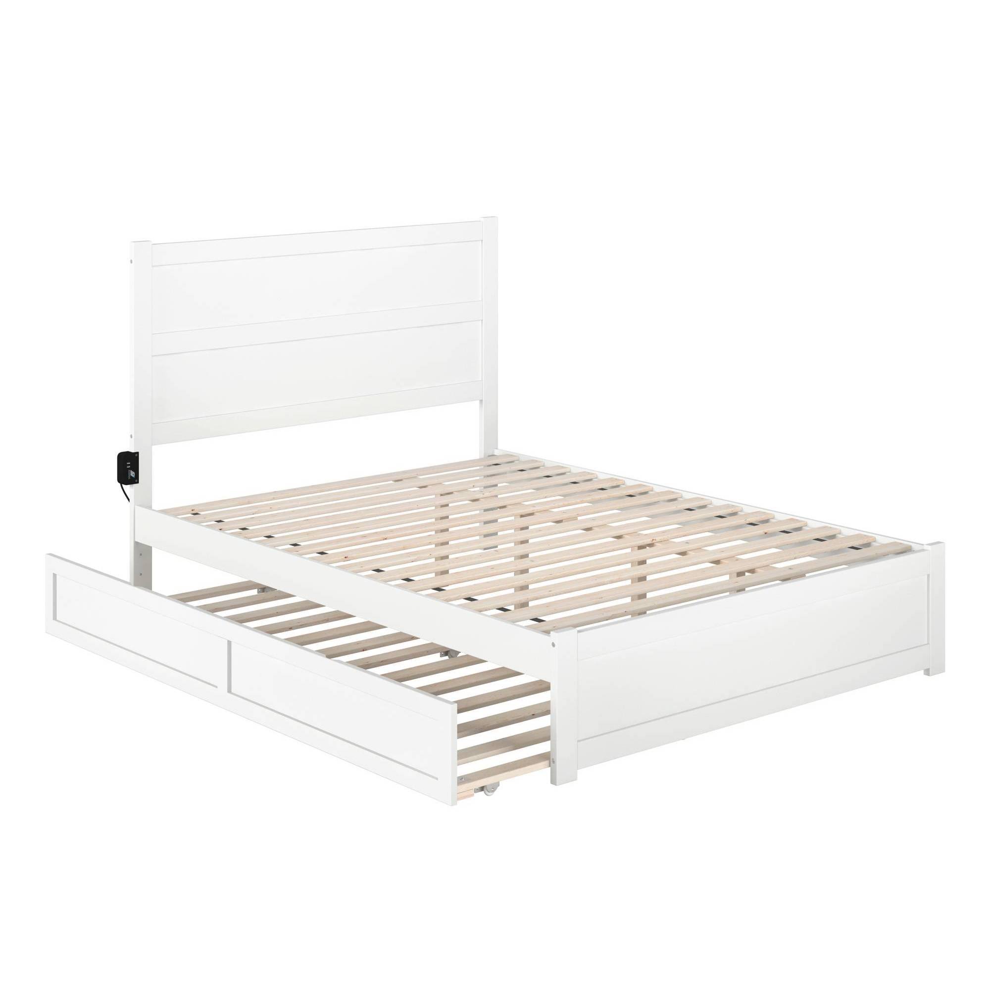 Afi Noho Queen Bed With Footboard And Twin Extra Long Trundle In GAFOLGCQ_BELXW