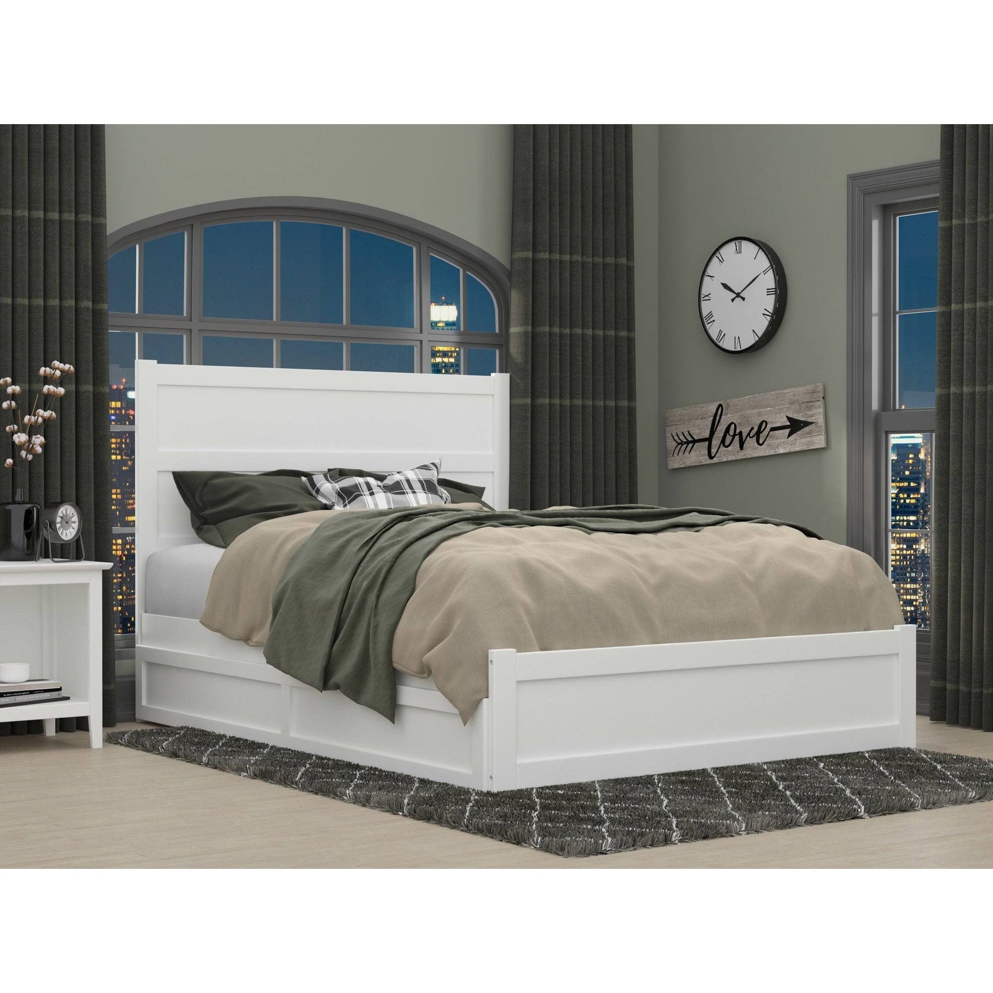 Afi Noho Queen Bed With Footboard And Twin Extra Long Trundle In GAFOLGCQ_BELXW
