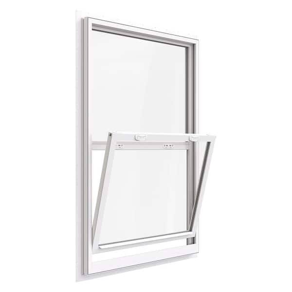 Jeld-Wen 36 In. X 54 In. V-4500 Series White Single-Hung Vinyl Window With Fiberglass Mesh EQWL8YIA_QUHT9