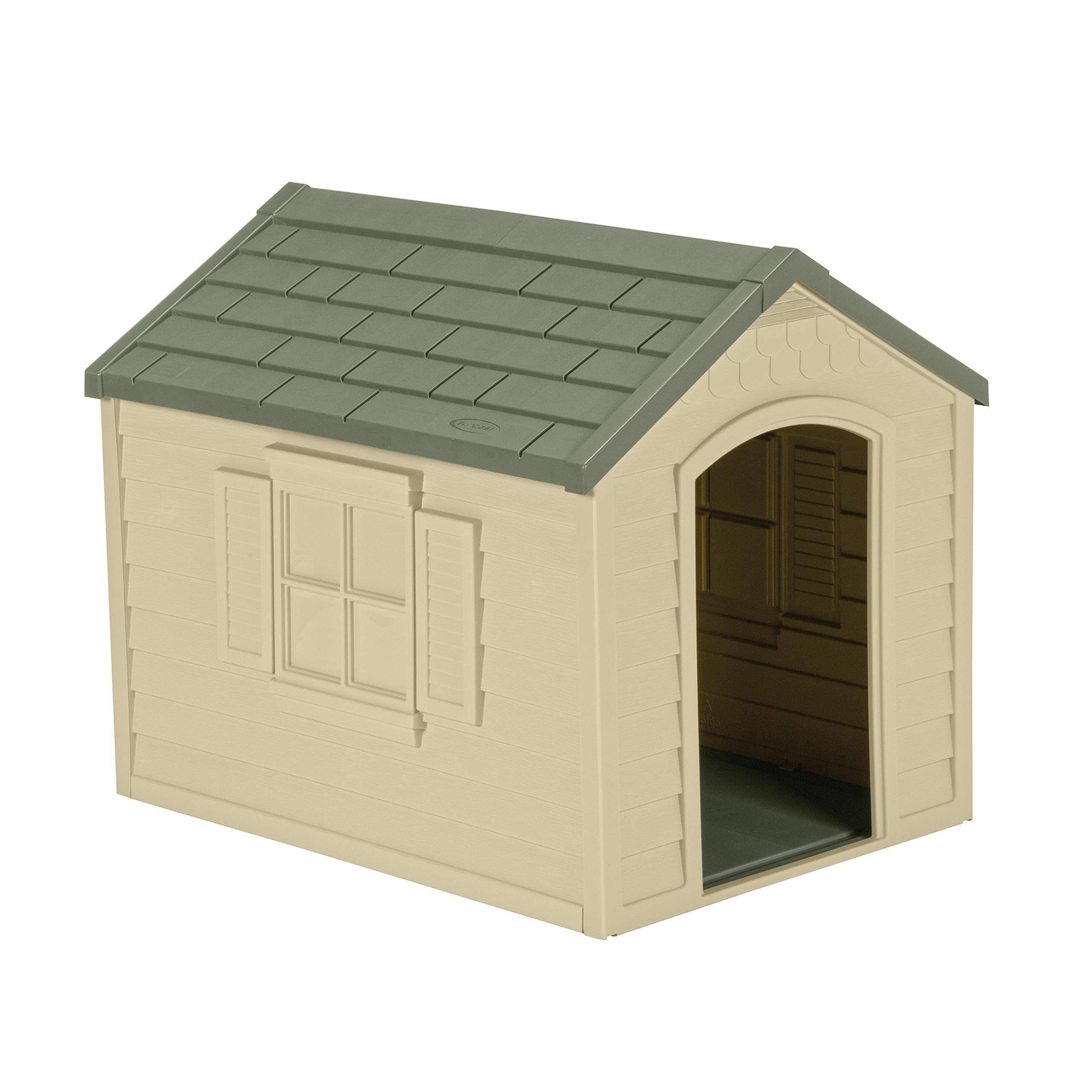 Suncast Dh250 Deluxe Dog House, Beige, KCCHBKE2_FYWHG