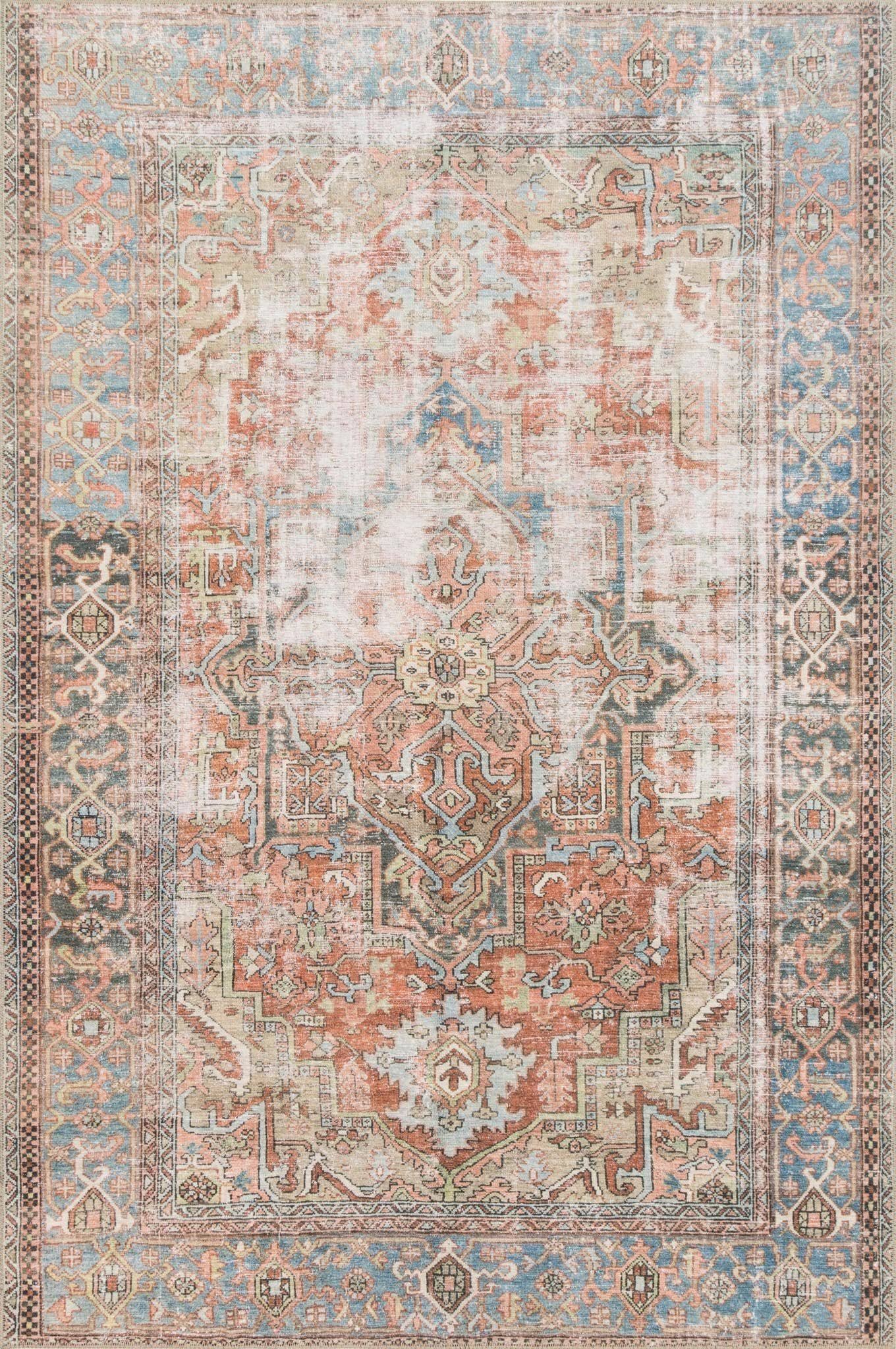 Loloi Rugs Loren 5' X 7'6 Hand Knotted Rug In Terracotta And OBQJVLTK_HPK4E