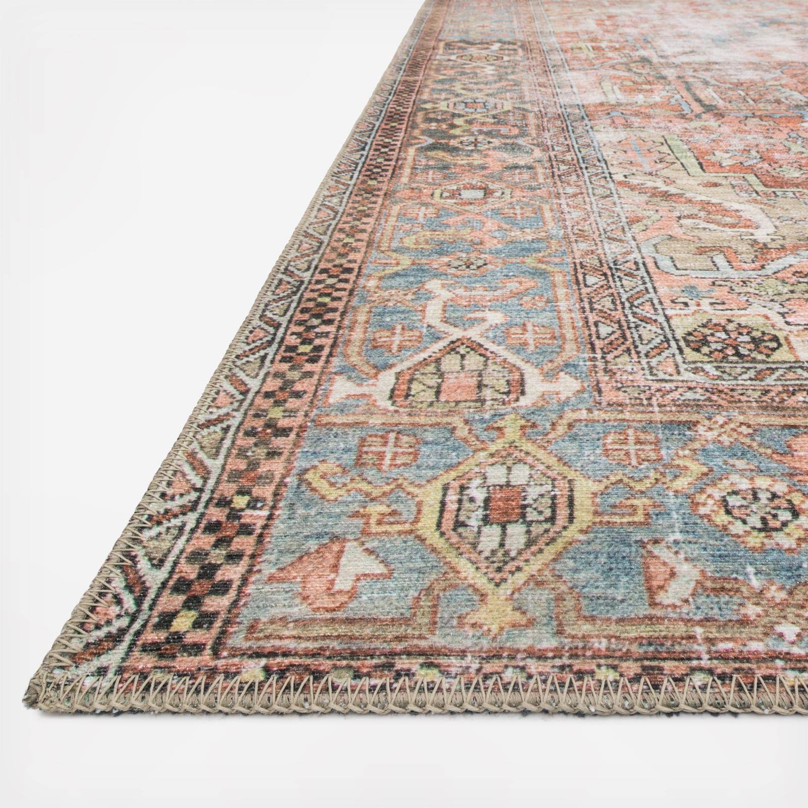 Loloi Rugs Loren 5' X 7'6 Hand Knotted Rug In Terracotta And OBQJVLTK_HPK4E