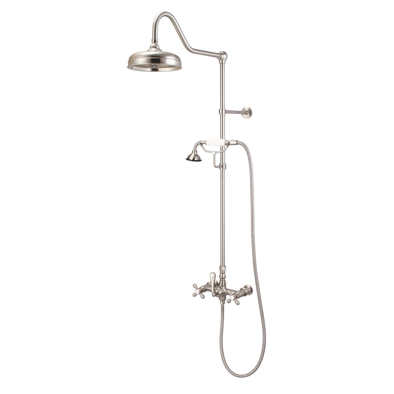 Vintage Tub & Bath Mason Hill Collection Exposed Cross Handle Shower Set With Handshower Rmhl2-K6GCCSCR_VANN3