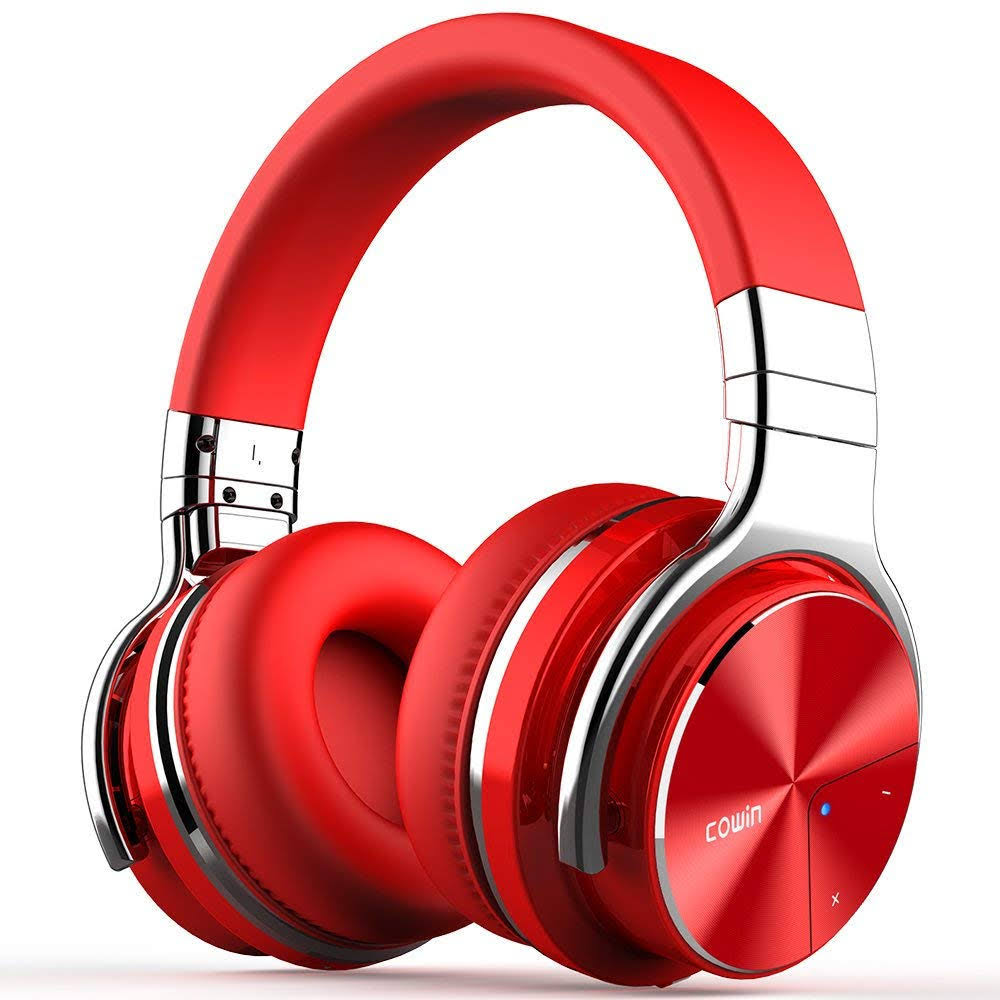 Cowin E7 Pro Active Noise Cancelling Wireless Headphones With Microphone Hi-Fi Deep Bass Over Ear - Tv Computer Iphone - BJU3DSRO_2GAHC
