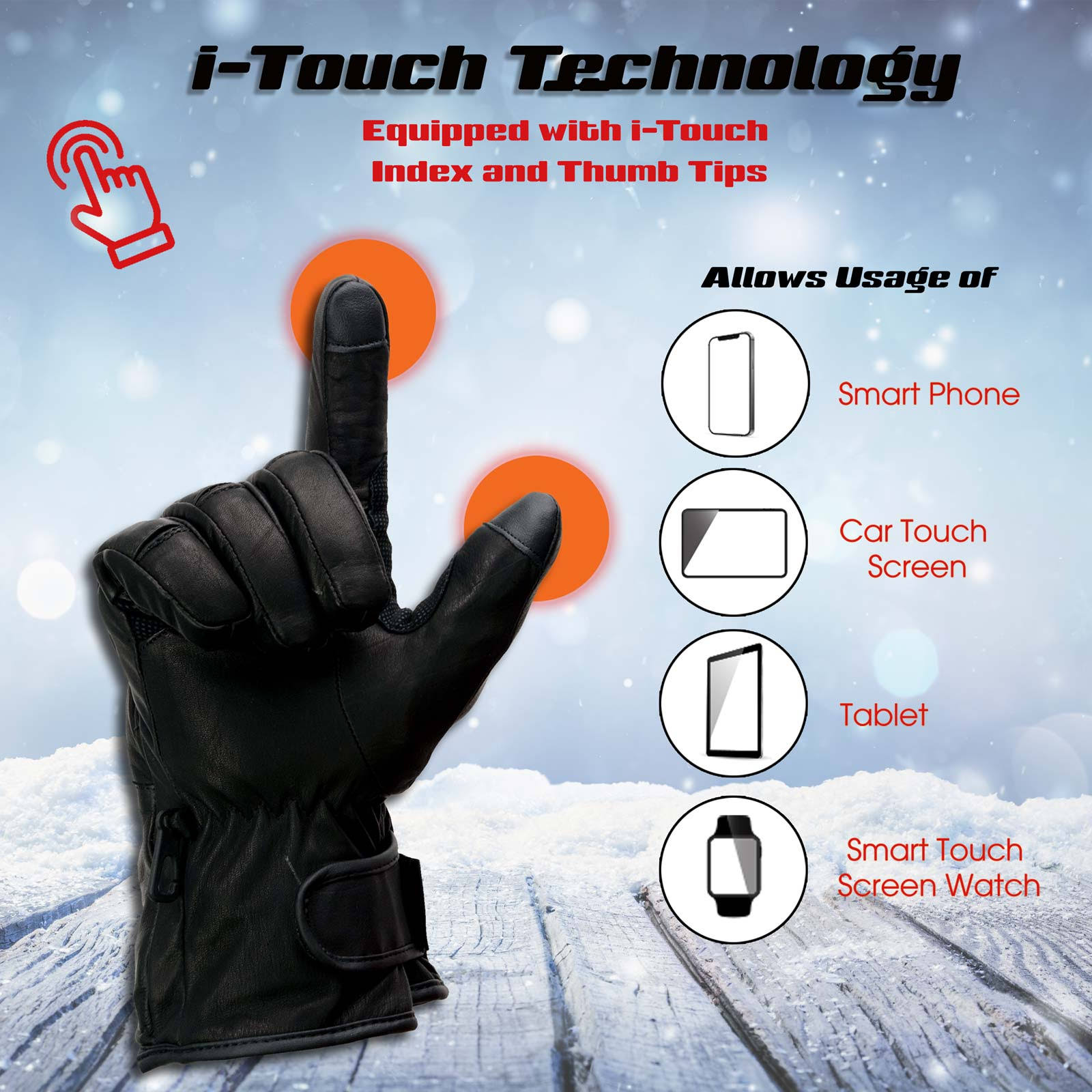 Milwaukee Leather Mg7513 Men's Black Heated Gauntlet Waterproof Winter Gloves With I-Touch - Black / Xxx-DIZS6U1M_EZOYK