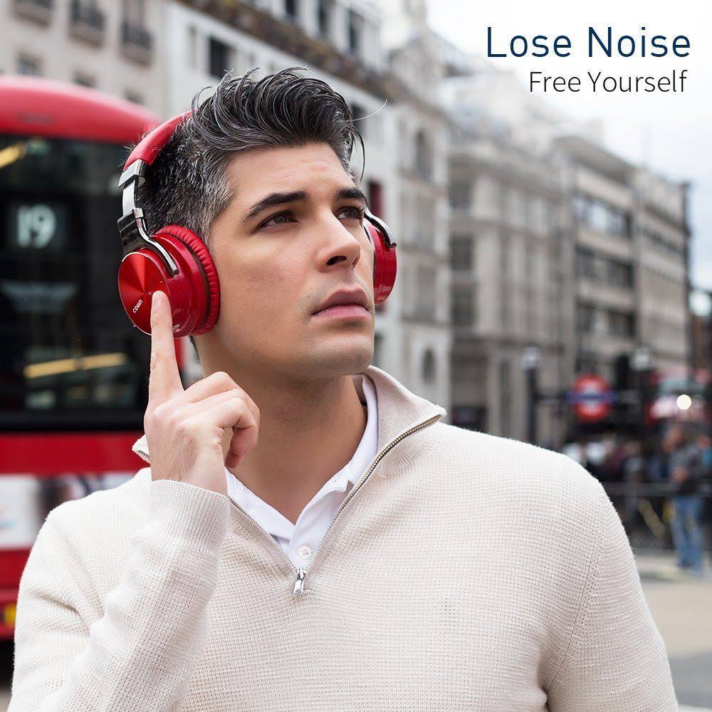 Cowin E7 Pro Active Noise Cancelling Wireless Headphones With Microphone Hi-Fi Deep Bass Over Ear - Tv Computer Iphone - BJU3DSRO_2GAHC