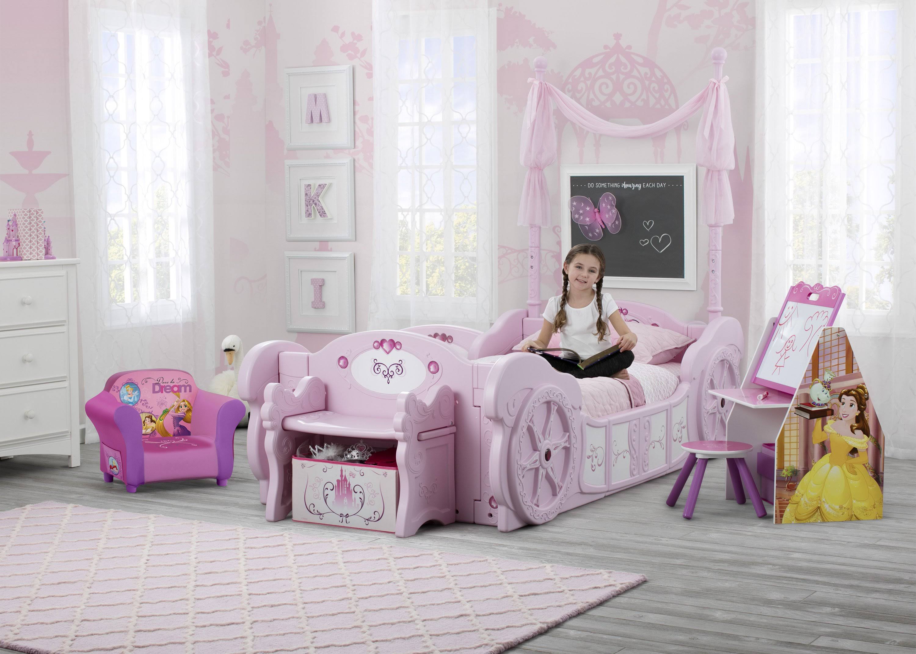 Disney Princess Carriage Toddler-To-Twin 4FUZ7PXA_3WOPX