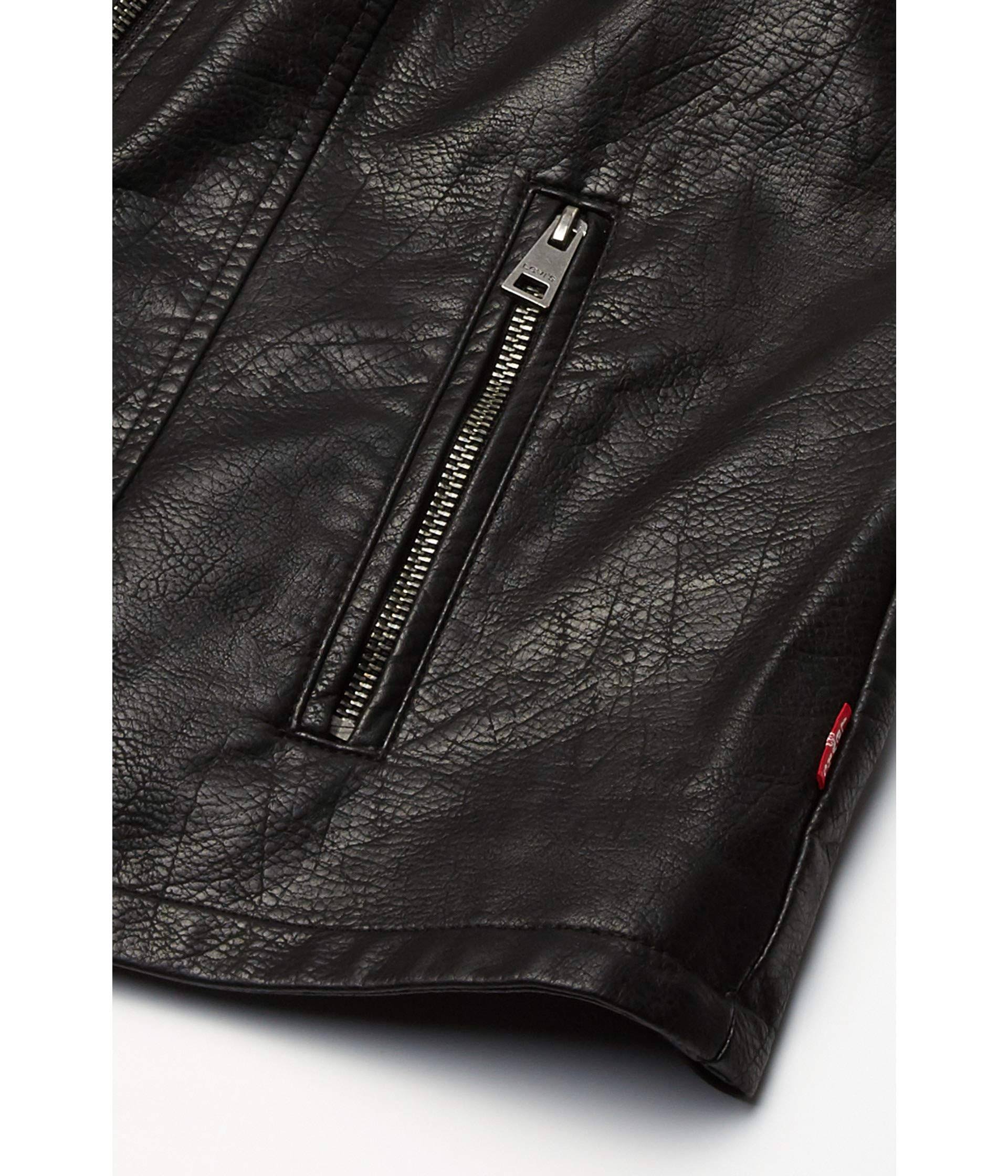 Levi's Plus Size Faux-Leather Moto Jacket - Black T3LAQS4I_HBPKJ