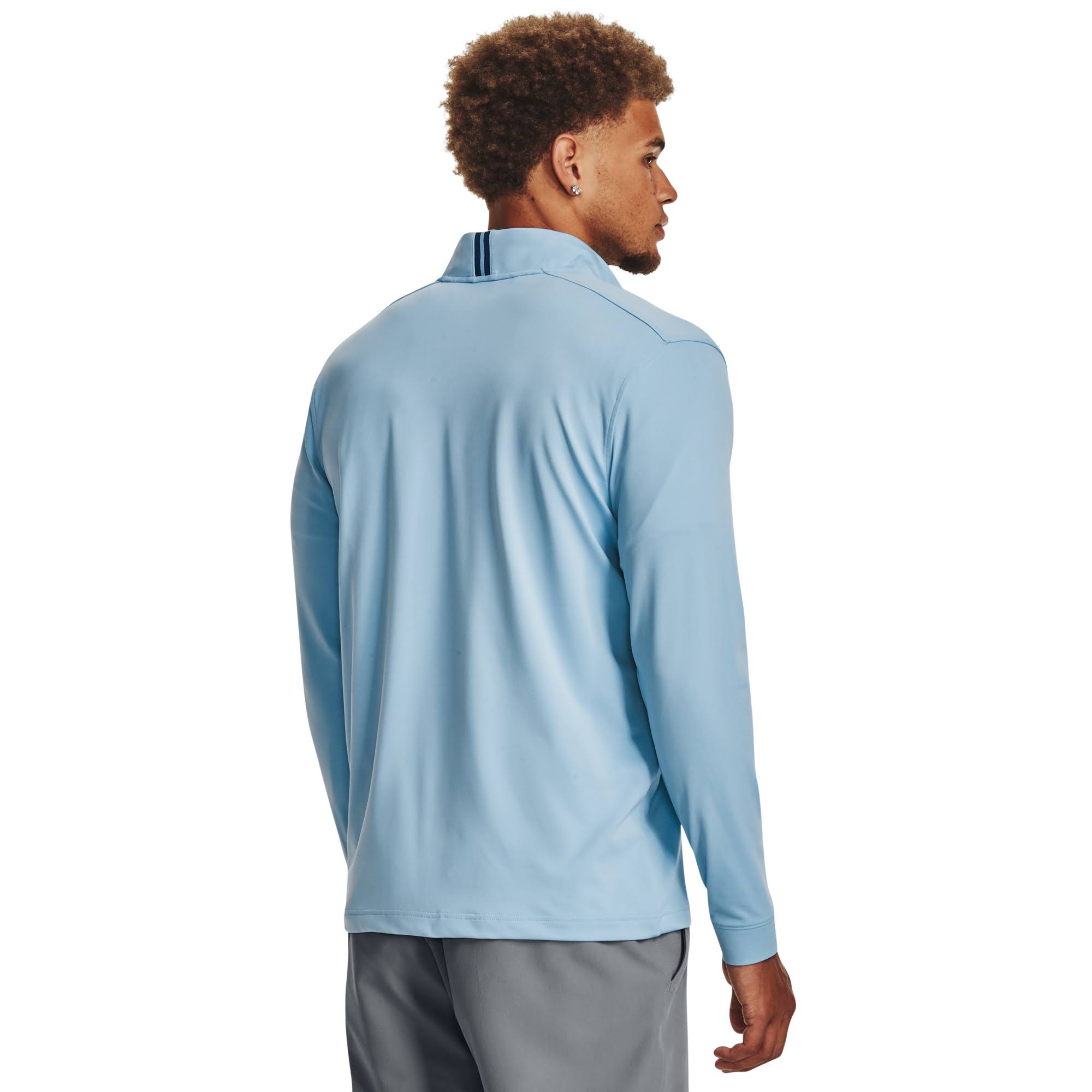 Under Armour Men's Playoff Zip - Blue, DEPZCFOY_KSWLZ
