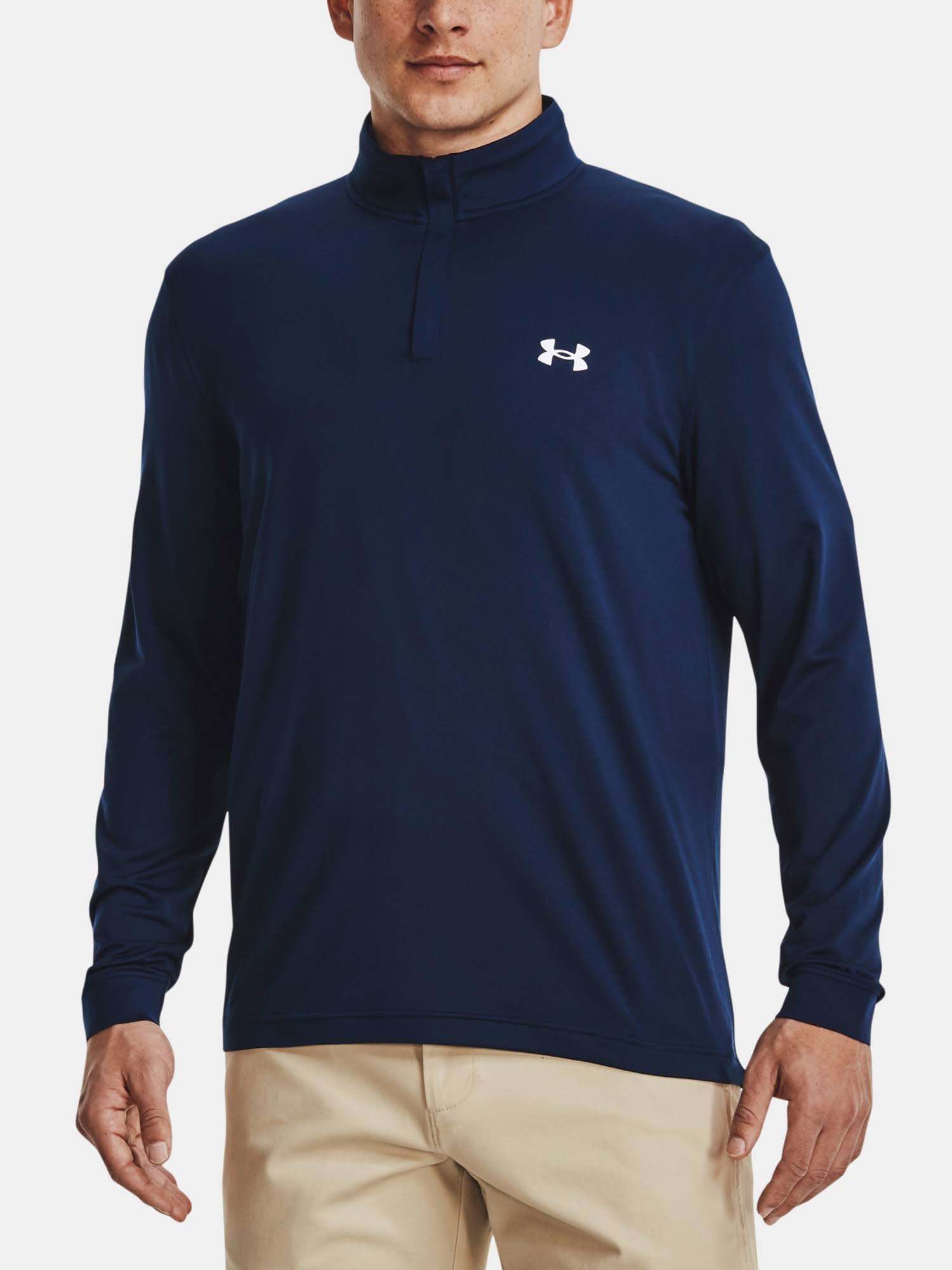 Under Armour Men's Playoff Zip - Blue, DEPZCFOY_KSWLZ