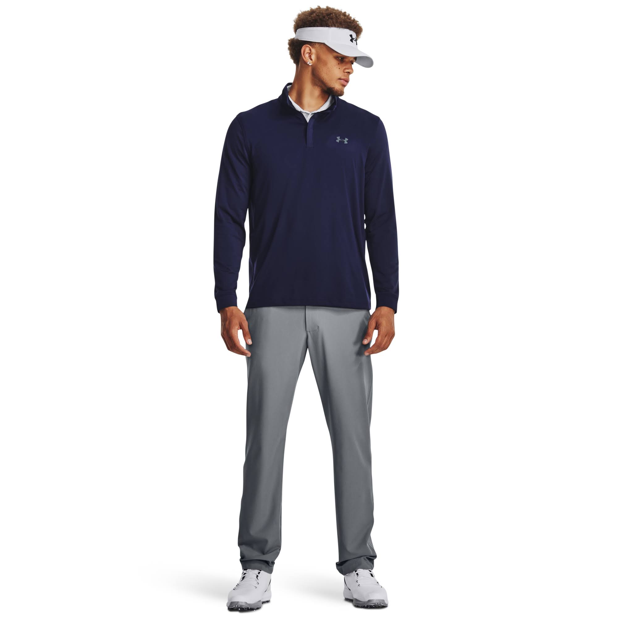 Under Armour Men's Playoff Zip - Blue, DEPZCFOY_KSWLZ