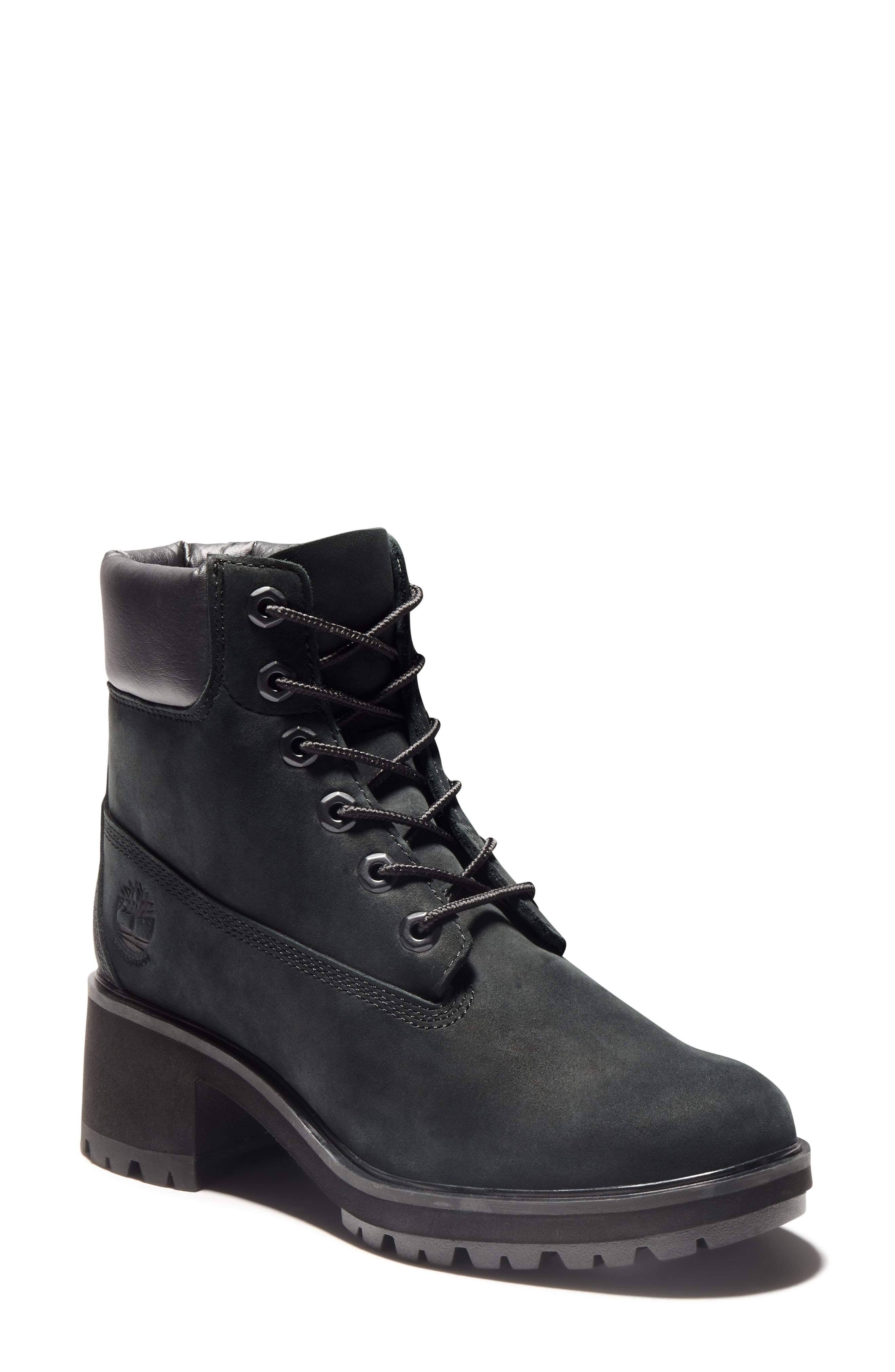 Timberland Women's Kinsley 6-Inch Waterproof Boots, Black Nubuck, R6BOTRMO_NHWM5