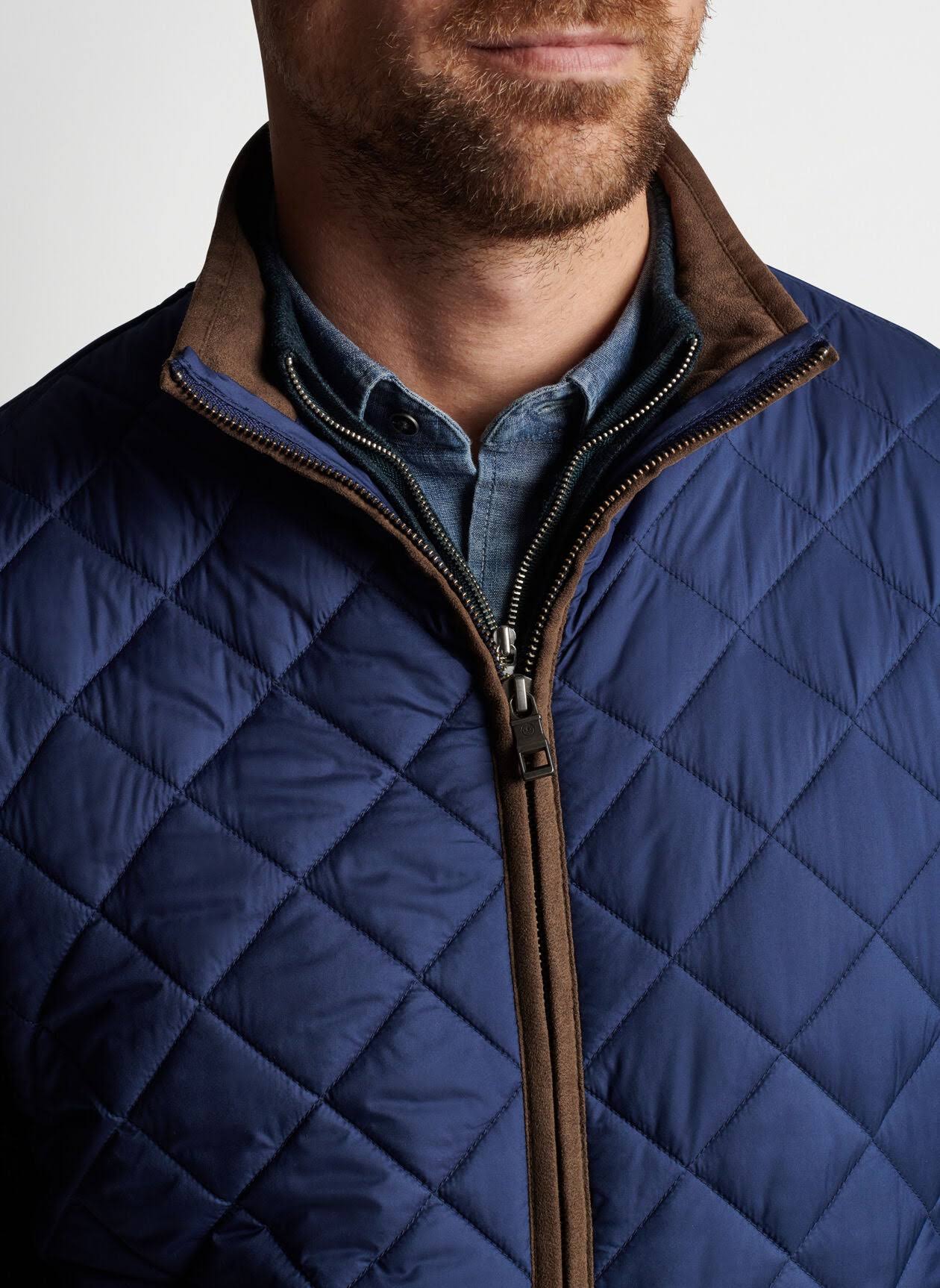 Peter Millar Essex Quilted Travel Vest Black / SXVUVYPJ_FFMRW