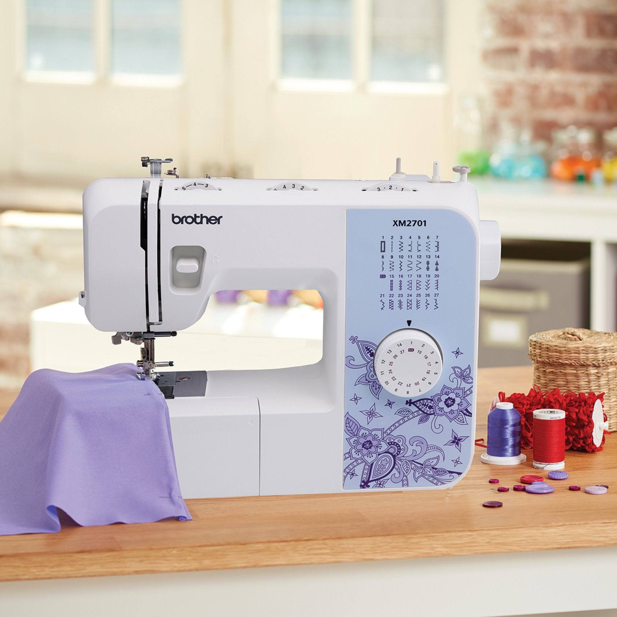 Brother Sewing Xm2701 27 Stitches Full-Featured Sewing Machine ZPDHJHVT_QZM88
