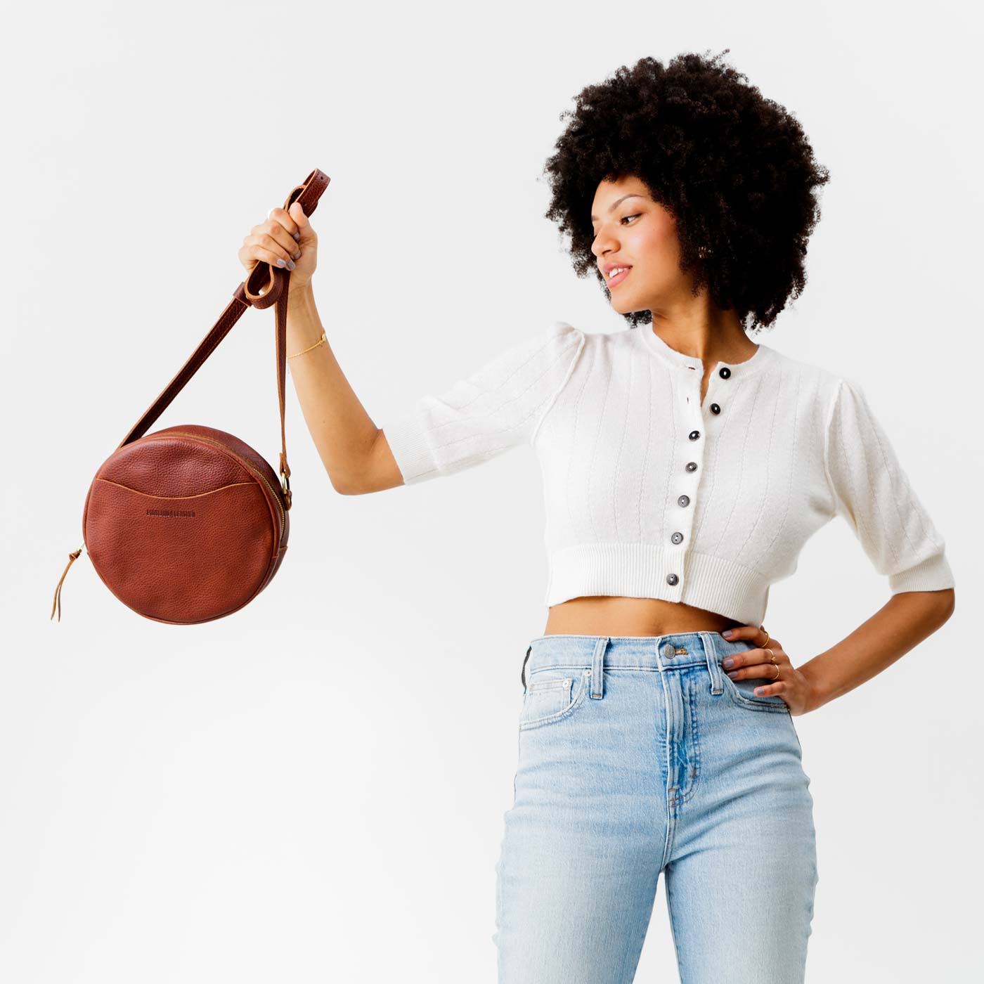 &Almost Perfect& Circle Crossbody, Nutmeg / KDCELCNK_N8IQH