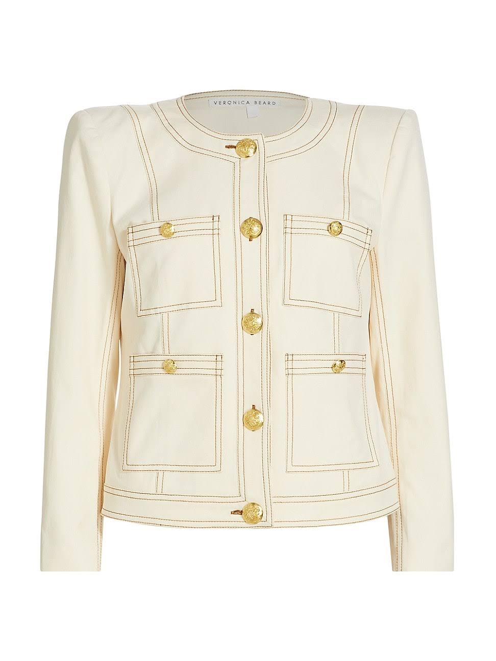 Veronica Beard Women's Ferazia Jacket - Natural - Casual V6B2ZJM5_OFHW2