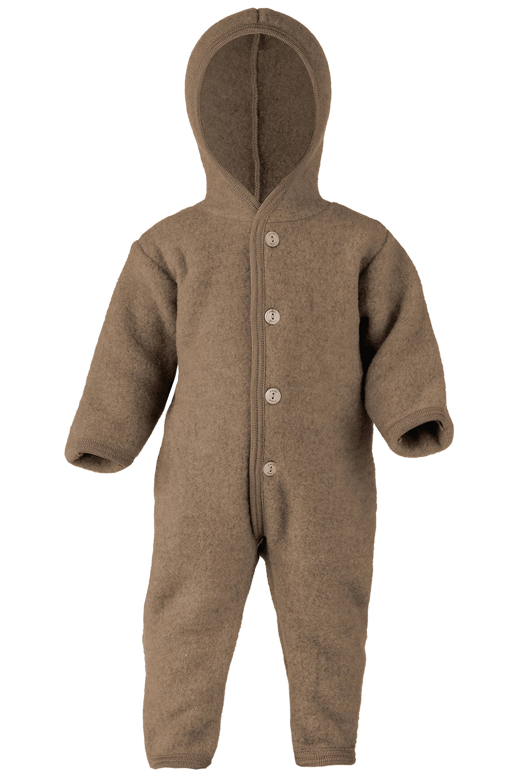Engel Baby All-In-One Fleece - Organic Merino Wool Walnut 0-NNVSKJUS_ADJBD