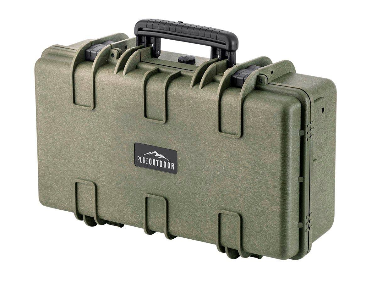 Monoprice Weatherproof Hard Case - 22in X 14in X 8in Od Green With Customizable Foam Shockproof 8OOHKRIP_NHBKC