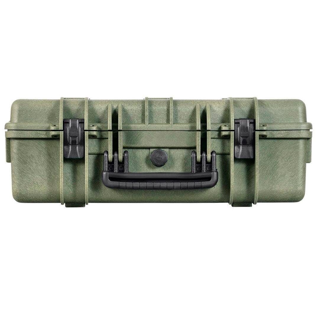 Monoprice Weatherproof Hard Case - 22in X 14in X 8in Od Green With Customizable Foam Shockproof 8OOHKRIP_NHBKC