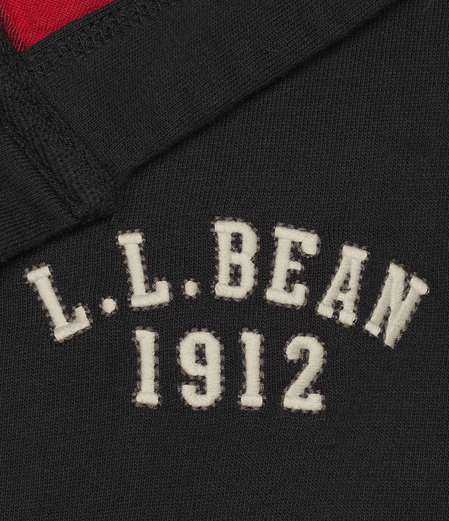 L.L.Bean Rugby Flannel Lined Hooded Robe In Ink Black/Rob Roy At Nordstrom, Size X-HJCCZHIC_HJ5Y2