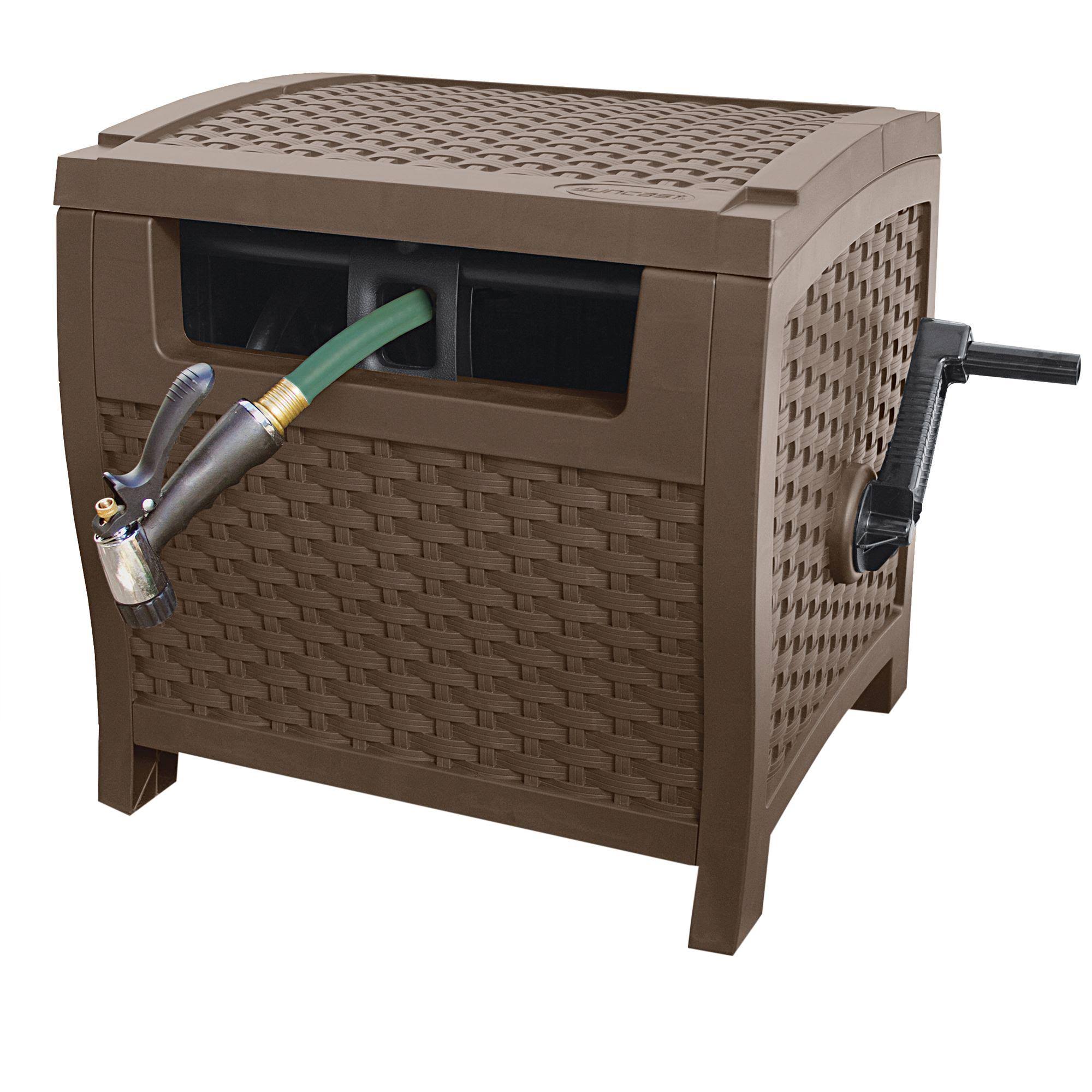 Suncast Slide Trak Garden Hose Reel Hideaway, M7AEFMUV_Q8CQE