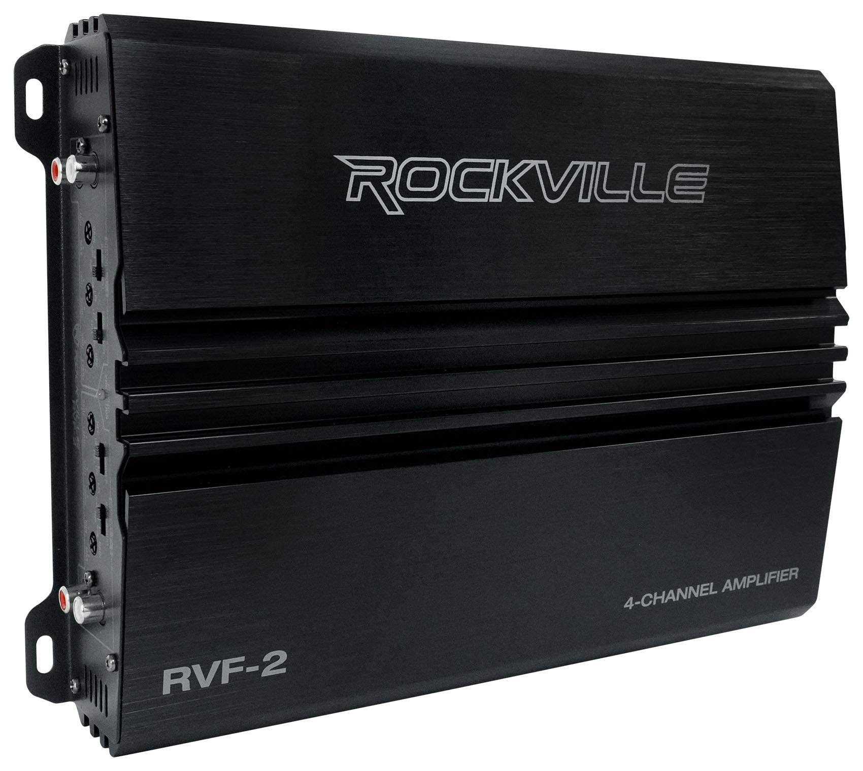 Rockville Rvf-2 1200w Peak/300w Rms 4 Channel Car Amplifier Stereo R4FN4FKN_IK7XV