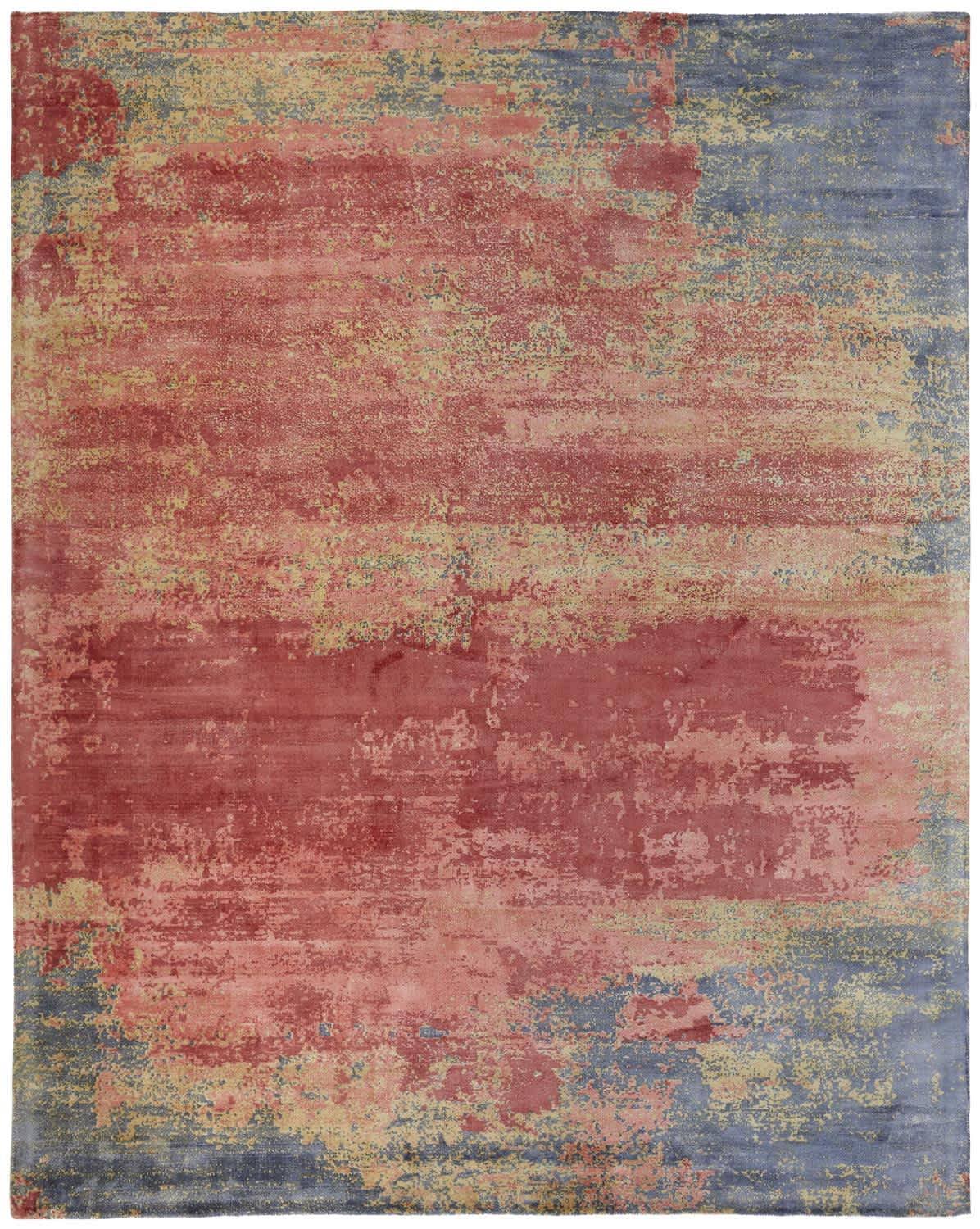 Cashel Handwoven Lustrous Viscose Rug, Tonal Grays Area Rug - 8' X 10' 6HFLZ95Q_WWHP4