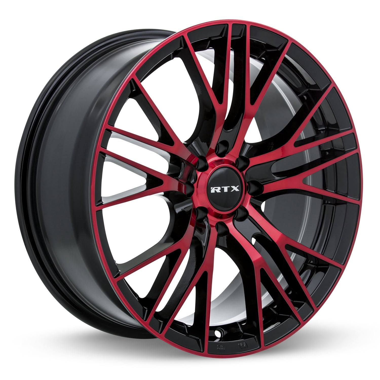 Rtx Vertex Wheel 17x7.5 5x112 Black Machined Red JCHWTXDL_DOS6F