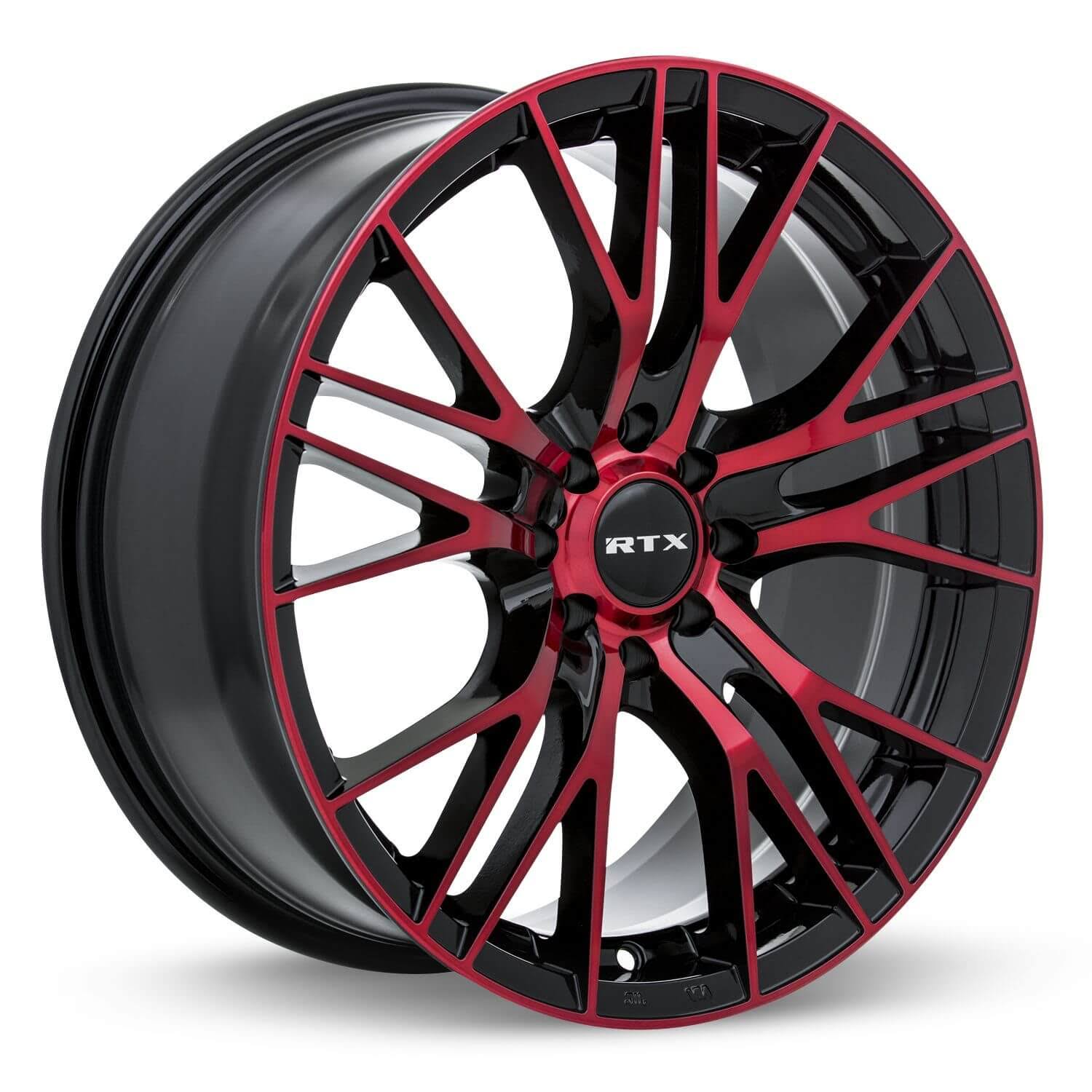 Rtx Vertex Wheel 17x7.5 5x112 Black Machined Red JCHWTXDL_DOS6F