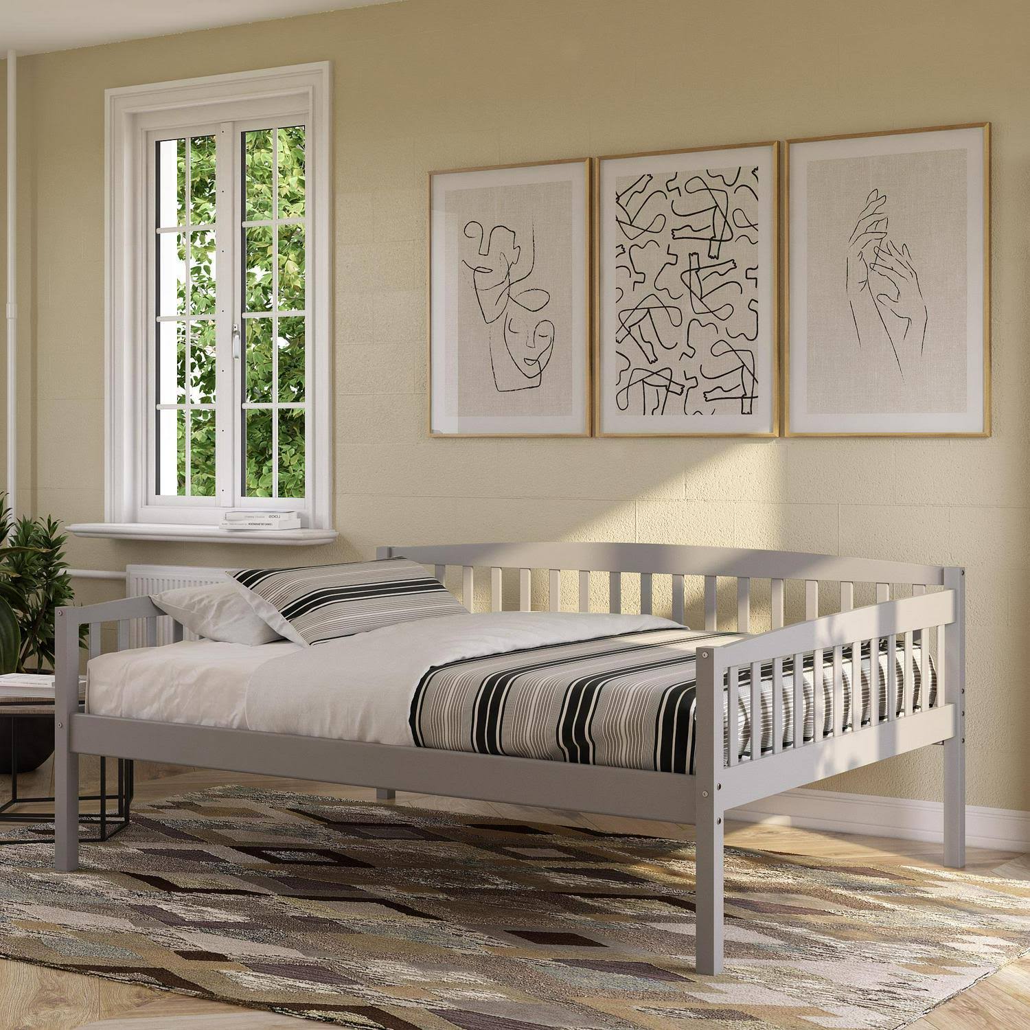 Dhp Lydia Daybed, Full Size Wood Frame, RRL3OEXV_N6YZZ